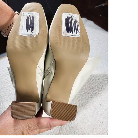 STEVE MADDEN Annya Knee High Boot In Bone Leather Womens size 10 - Picture 3 of 5